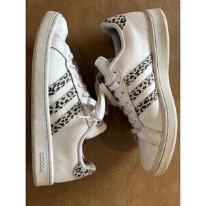 Adidas Grand Court Leopard Shoes (Women’s 7)